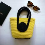 Attractive Hand Bag | Large Tote | Summer Bucket | Bamboo Beach Basket for Women | Boho Handbag | Jute Handmade (Yellow) - Image 4