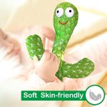 Rechargeable Toys Talking Cactus Baby Toys for Kids Dancing Cactus Toys Can Sing Wriggle & Singing Recording Repeat What You Say Funny Education Toys for Children Playing Home Decor for Kids - Image 6