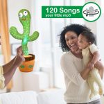 Rechargeable Toys Talking Cactus Baby Toys for Kids Dancing Cactus Toys Can Sing Wriggle & Singing Recording Repeat What You Say Funny Education Toys for Children Playing Home Decor for Kids - Image 5