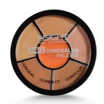 INSIGHT Cosmetics Pro Concealer Palette Waterproof Concealer With Full Coverage |Easily Blendable Concealer| 3 In 1 Palette- Conceal Corect & Contour | Crease Resistance |Long Lasting |Oil Control