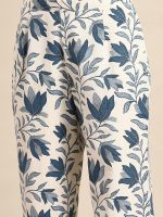 Women's Cotton Printed Straight Kurta With Pant Set - Image 4