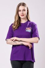 Women's Cotton Blend Oversized Fit Oversized Tshirt | Oversized Tshirt - Pack of 2 (Black & Cream)) - Image 4