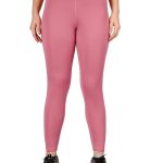 Regular High Waist Stretchable Gym Tights Leggings with Crossover Belt for Women & Girls | Gym Wear/Active Wear Tights Yoga Pants (Blush)