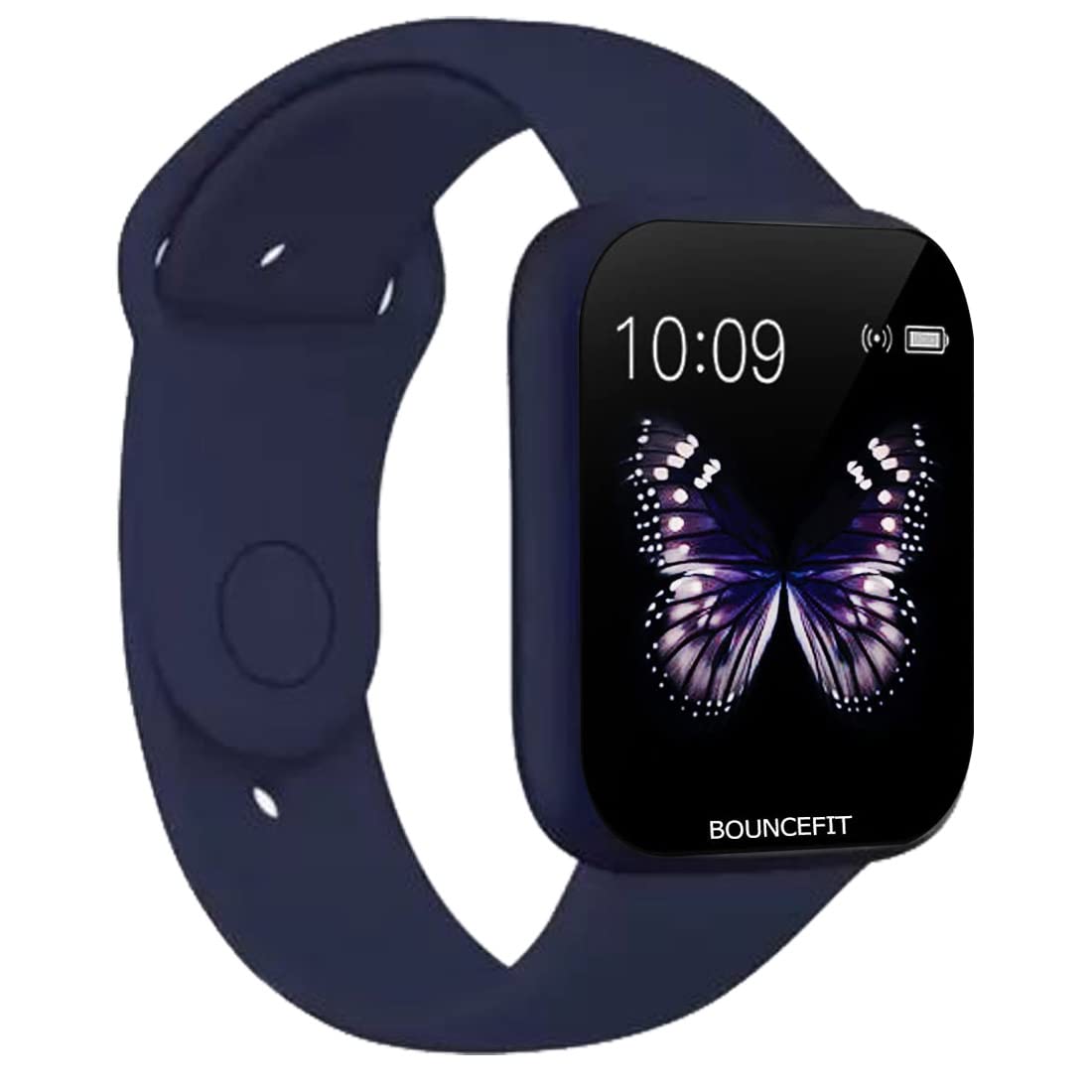 D20blue1 D20 Y68 Fitness Band Smartwatch – Single Touch Interface, Water Resistant, Workout Modes, Quick Charge Sports Smartwatch for Boys and Girls – Blue - Image 1
