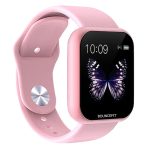 D20 Y68 Fitness Band Smart Watch for Men, Women, Boys, Girls, Kids – Single Touch Interface, Water Resistant, Workout Modes, Quick Charge Sports Smartwatch – Pink