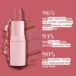 Glamveda Creamy Matte Long Lasting Lipstick with Ceramides & Peptides, Lightweight, 12 Hour Wear, Smudgeproof & Transferproof - Dream Pink 303 - Image 4