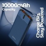 Newly Launched Dynamo Nergy 10000mAh 22.5W Fast Charging Power Bank, Supports VOOC/Wrap/Dash USB Charging, 20W PD Fast Charging, 3 Outputs, 1 Input & Multiple Layers of Protection (Blue) - Image 6