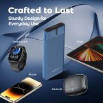 Newly Launched Dynamo Nergy 10000mAh 22.5W Fast Charging Power Bank, Supports VOOC/Wrap/Dash USB Charging, 20W PD Fast Charging, 3 Outputs, 1 Input & Multiple Layers of Protection (Blue) - Image 3