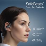 Zenbuds Evo X2 Pro Open Ear Wireless Earbuds, SafeBeats Design, 4 QuadPro Mics with ENC Calls, 60H Playtime, Wraparound Audio, BT5.3 Headphones, Touch Control & Type C Fast Charging (Jet Black) - Image 2