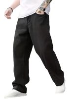 Men Jeans || Baggy Fit Jean's for Man || Loose Fit High Rise Denim || Stretchable Casual Wear Jeans (Black)