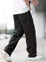 Men Jeans || Baggy Fit Jean's for Man || Loose Fit High Rise Denim || Stretchable Casual Wear Jeans (Black) - Image 2