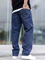 Mens Regular Fit|Classic Design with Stylish Look |Day Comfort|Mide Rise Strachable Jeans (Dark Blue) - Image 2