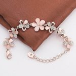 Jewellery Bracelets for Women Stylish Rose Gold Plated Crystal Bracelet Bangle Jewellery for Girls and Women - Image 2