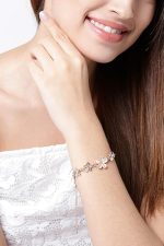 Jewellery Bracelets for Women Stylish Rose Gold Plated Crystal Bracelet Bangle Jewellery for Girls and Women - Image 3