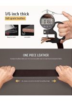 Formal/Casual Black Color Genuine Leather Belts For Men (Length- 46 inches||40MM||BL-042-BLK) (BLACK) - Image 4