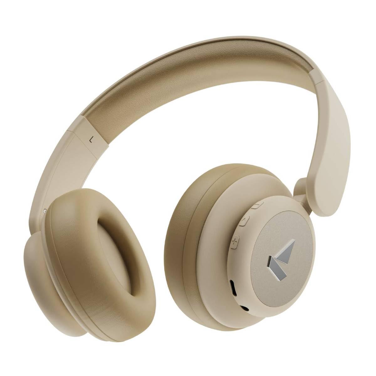 Hazel Beige1 Rockerz 450, 15 HRS Battery, 40mm Drivers, Padded Ear Cushions, Integrated Controls, Dual Modes, On Ear Bluetooth Headphones, Wireless Headphone with Mic (Hazel Beige) - Image 1