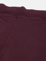 Gym wear Mesh Leggings Workout Pants with Side Pockets/Stretchable Tights/Highwaist Sports Fitness Yoga Track Pants for Women & Girls (Maroon) - Image 3