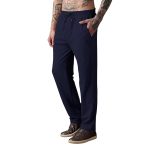 Men Mid-Rise Straight Fit Track Pants for Men | Stretchable Gym Wear Joggers | Casual Sports Track Pant with Pockets & Drawstring (Blue)