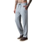 Men Mid-Rise Straight Fit Track Pants for Men | Stretchable Gym Wear Joggers | Casual Sports Track Pant with Pockets & Drawstring (Light Grey)