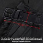 Genuine Leather Belt for Men - Adjustable Waistband up to 46 Inches Belt for Jeans & Dress Pants - 1.5" Width - Zinc Casted Buckle - Formal & Casual Wear - Branded Mens Belt - Image 5