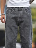 Mens Regular Fit|Classic Design with Stylish Look |Day Comfort|Mide Rise Strachable Jeans (Light Grey) - Image 3