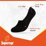 Low Cut No Show Loafer Socks For Men Combo, Made With Durable, Breathable, Anti Odour & Moisture Absorbent Combed Cotton with Anti Slip Grip, Ideal Socks For Summer (Beige/White/Black/Dark Grey Milange, Pack of 4) - Image 3