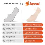 Low Cut No Show Loafer Socks For Men Combo, Made With Durable, Breathable, Anti Odour & Moisture Absorbent Combed Cotton with Anti Slip Grip, Ideal Socks For Summer (Beige/White/Black/Dark Grey Milange, Pack of 4) - Image 5
