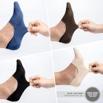 Low Cut No Show Loafer Socks For Men Combo, Made With Durable, Breathable, Anti Odour & Moisture Absorbent Combed Cotton with Anti Slip Grip, Ideal Socks For Summer (Beige/White/Black/Dark Grey Milange, Pack of 4) - Image 6