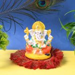Lord Ganesha Idol / Ganpati Statue / Ganpatii Bappa Showpiece for Gifts (1 Pc) - Image 2