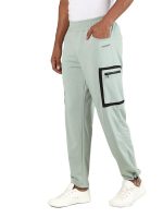 CHKOKKO Men's Regular Fit Mid Rise Designer Track Pant Lower with Pocket (Pastel Green)