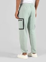 CHKOKKO Men's Regular Fit Mid Rise Designer Track Pant Lower with Pocket (Pastel Green) - Image 3