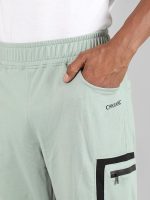 CHKOKKO Men's Regular Fit Mid Rise Designer Track Pant Lower with Pocket (Pastel Green) - Image 6