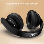 Rockerz 450, 15 HRS Battery, 40mm Drivers, Padded Ear Cushions, Integrated Controls, Dual Modes, On Ear Bluetooth Headphones, Wireless Headphone with Mic (Luscious Black) - Image 2