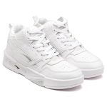 Men's MEXICO-11 Casual Sneaker Shoes with Synthetic Upper Lightweight Comfortable Mid Top Sneaker Shoes for Men's & Boy's (White)