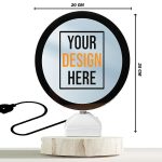 Magic Mirror Photo Frame With Light Photos Gift Personalized Customized Frames For Valentines Day Gifts, Anniversary, Birthday And Home Decor(Plastic, Tabletop, White, Pack Of 1,Round, framed) - Image 3