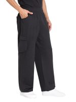 Men's Regular Fit Mid Rise Track Pant (Black) - Image 2