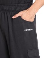 Men's Regular Fit Mid Rise Track Pant (Black) - Image 4