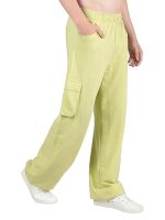 Men's Regular Fit Mid Rise Track Pant (Lime Green) - Image 3