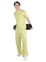 Men's Regular Fit Mid Rise Track Pant (Lime Green) - Image 6