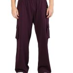 Men's Regular Fit Mid Rise Track Pant (Voilet)