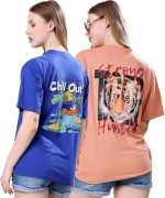 Women's Cotton Blend Oversized Fit Oversized Tshirt | Oversized Tshirt - Pack of 2