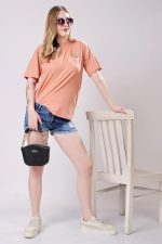 Women's Cotton Blend Oversized Fit Oversized Tshirt | Oversized Tshirt - Pack of 2 - Image 3