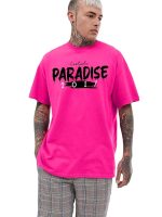 Men's Cotton Oversized Fit T-Shirt (Pink) - Image 4