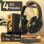 Q Over Ear Bluetooth Headphones with 70H Playtime, 40mm Bass Drivers, Zen™ ENC Mic, Type-C Fast Charging, 4 EQ Modes, BTv 5.4, AUX Option, Easy Control, IPX5 headphones wireless with mic (Black) - Image 2