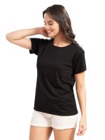 Regular T-Shirt for Women (Black) - Image 4