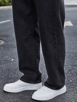 Mens Regular Fit|Classic Design with Stylish Look |Day Comfort|Mide Rise Strachable Jeans (Carbon Black) - Image 3