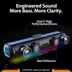 Newly Launched SBA20 Pro 25W Bluetooth Soundbar with 2000mAh Battery I RGB Lights I Honeycomb Design I AUX, Bluetooth, USB & TWS I BT Speaker for TV, Mobile, PC, Laptops - Image 6