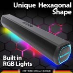 Newly Launched SBA20 Pro 25W Bluetooth Soundbar with 2000mAh Battery I RGB Lights I Honeycomb Design I AUX, Bluetooth, USB & TWS I BT Speaker for TV, Mobile, PC, Laptops - Image 4