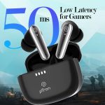 Newly Launched Bassbuds Prism TWS Earbuds with 3D AudioScape, 45Hrs Playtime, TruTalk AI-ENC Calls, 50ms Low Latency Sync, BT5.3, Type-C Fast Charging, Voice Asst. & IPX5 Water Resistant (Black) - Image 4
