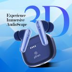Newly Launched Bassbuds Prism TWS Earbuds with 3D AudioScape, 45Hrs Playtime, TruTalk AI-ENC Calls, 50ms Low Latency Sync, BT5.3, Type-C Fast Charging, Voice Asst. & IPX5 Water Resistant (Blue) - Image 6